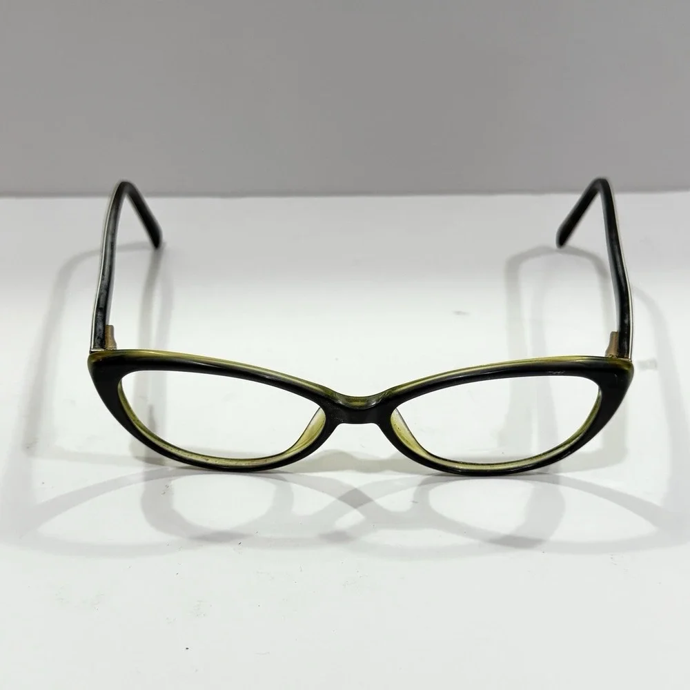 Emilio Pucci EP 5031-3 Cat Eye Black Green Women Eyeglasses Italy FRAMES ONLY